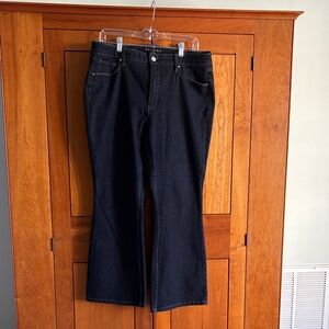 White House Black Market Navy Flare Jeans